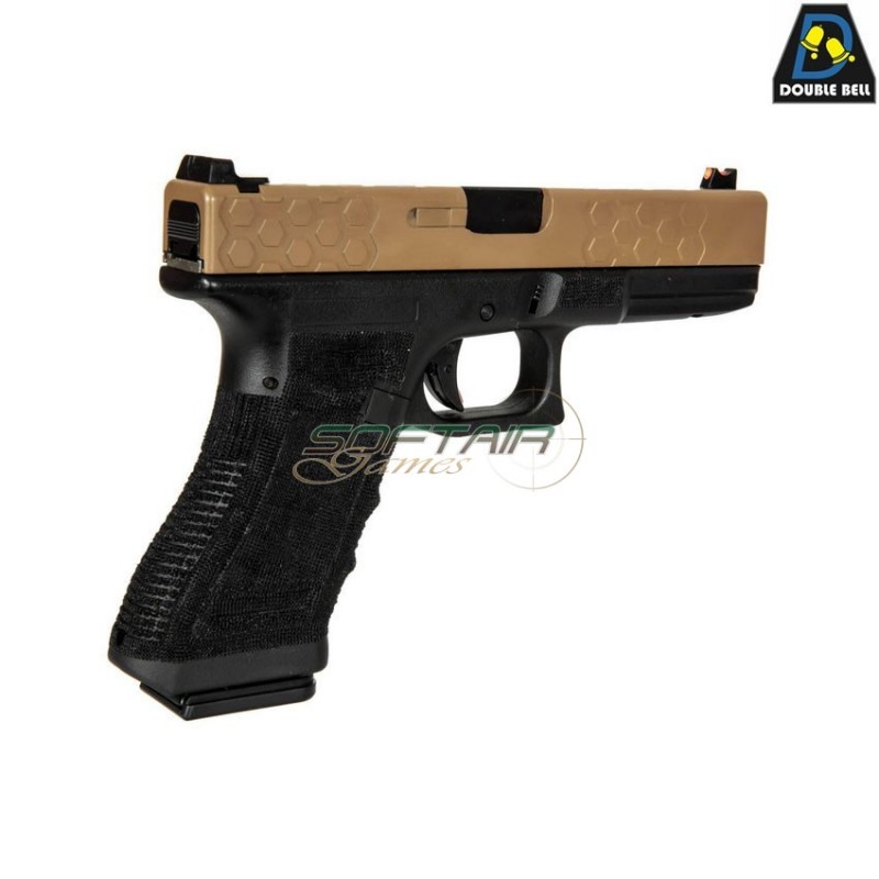 Co2 pistol mod.855 g17 style scarrellante two tone double bell (db-030583)