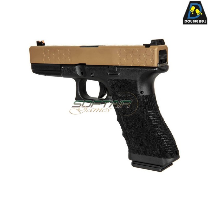 Co2 pistol mod.855 g17 style scarrellante two tone double bell (db-030583)