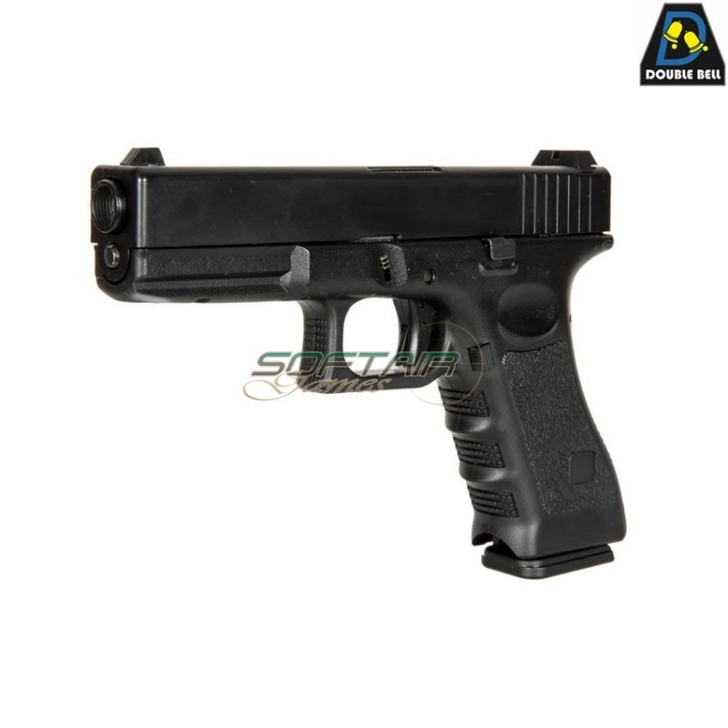 Co2 pistol mod.821 g17 style scarrellante black double bell (db-030585)