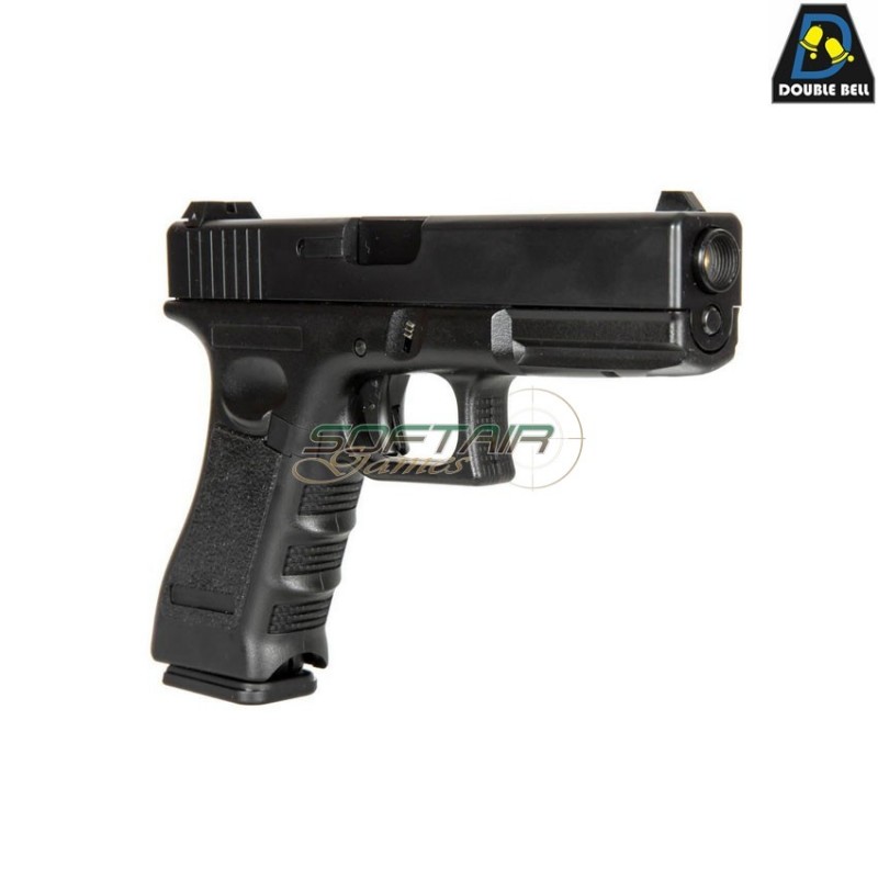 Pistola a CO2 mod.821 g17 style scarrellante black double bell (db-030585)