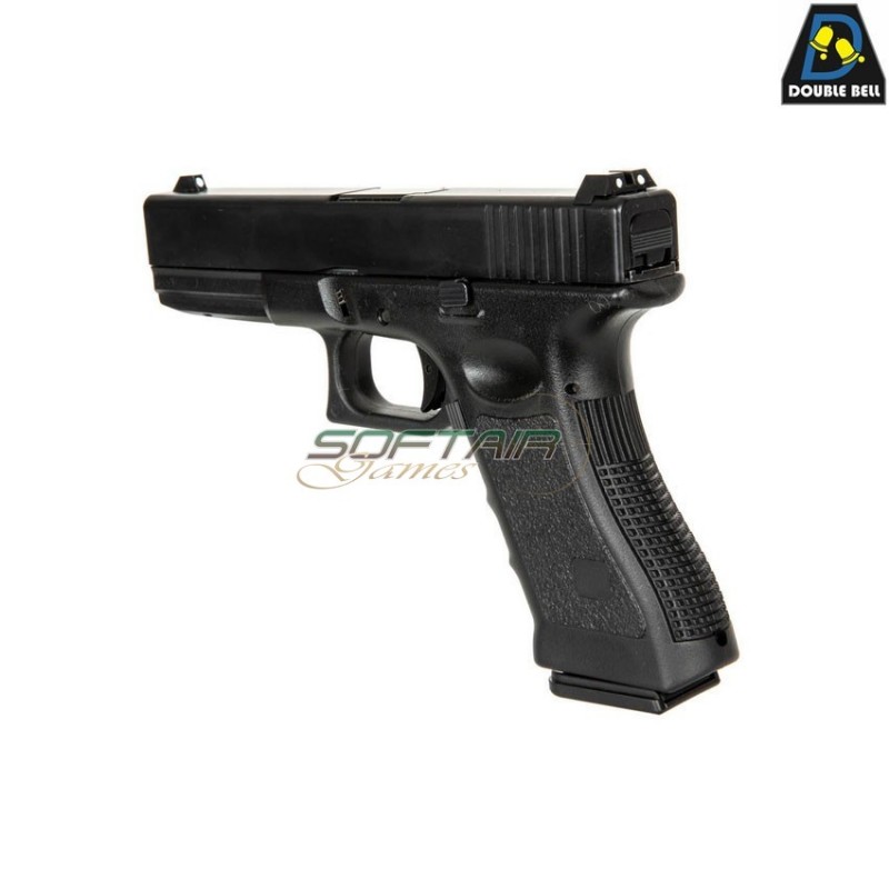 Co2 pistol mod.821 g17 style scarrellante black double bell (db-030585)