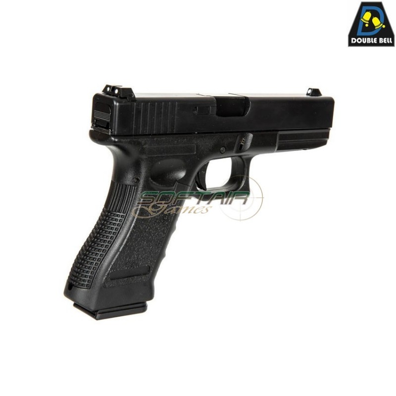 Pistola a CO2 mod.821 g17 style scarrellante black double bell (db-030585)