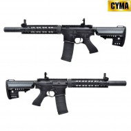 Electric rifle M4 CARBINE RIS SILENCED full metal black cyma (cm070b)