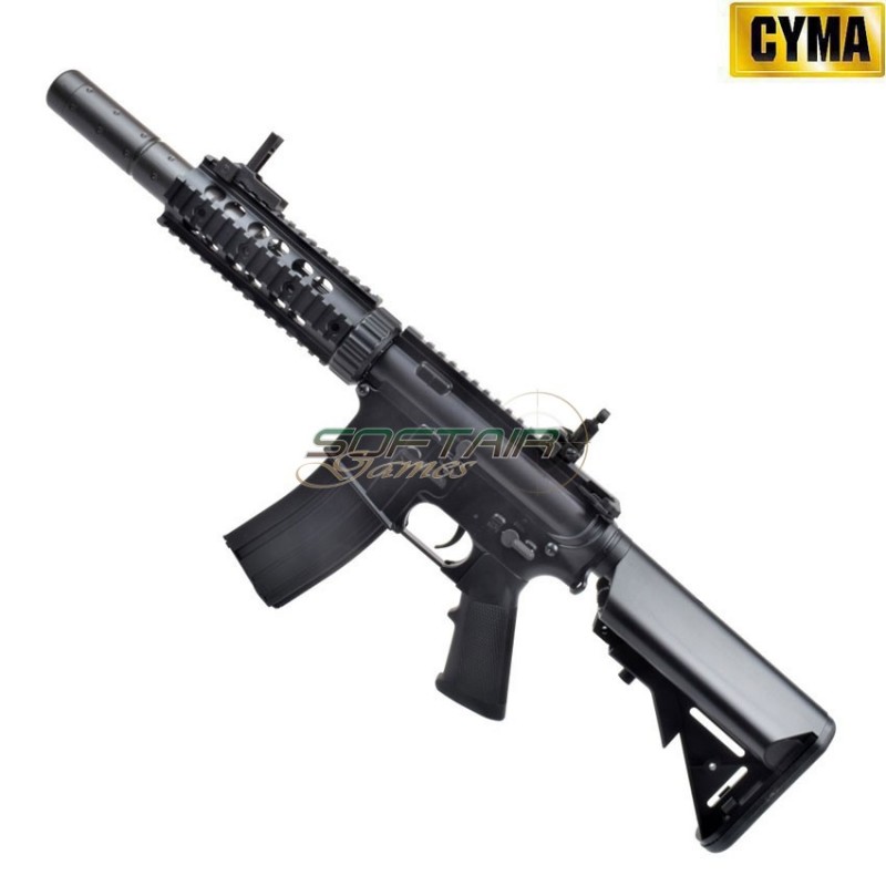 Electric rifle M4 CQB SILENCED sport line black cyma (cm513)