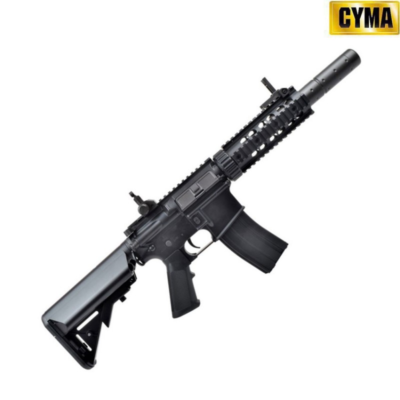 Fucile elettrico M4 CQB SILENCED sport line black cyma (cm513)