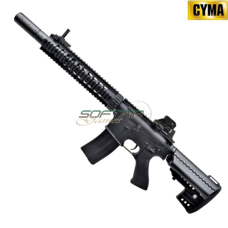 Fucile elettrico M4 CARBINE RIS SILENCED sport line black cyma (cm631)