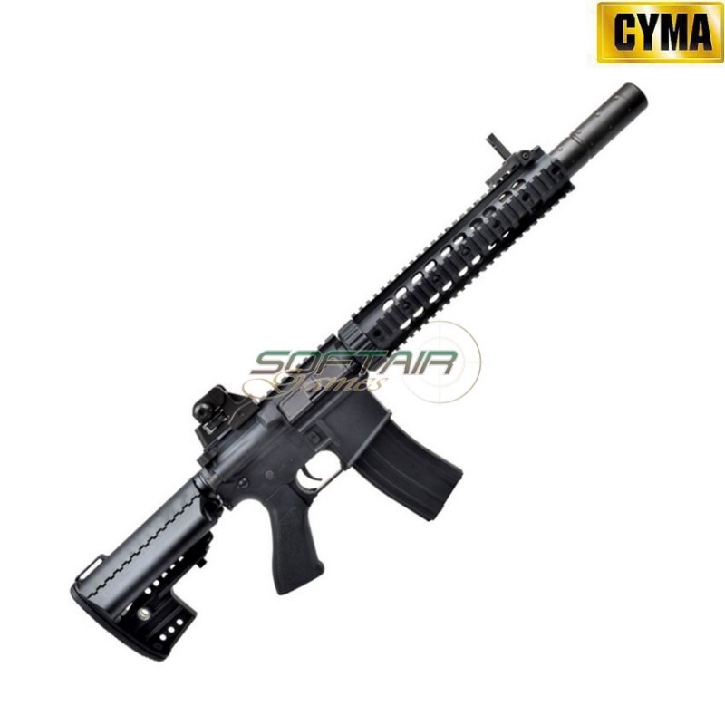 Electric rifle M4 CARBINE RIS SILENCED sport line black cyma (cm631)