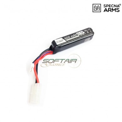 Lipo battery tamiya connector 11.1v X 600mah 20/40c pdw type specna arms® (spe-06-029216)