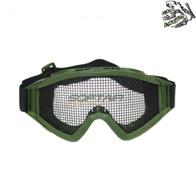 Snow goggle slim olive drab with mesh frog industries® (fi-6060-od)