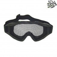 Maschera snow slim black con rete frog industries® (fi-6060-bk)