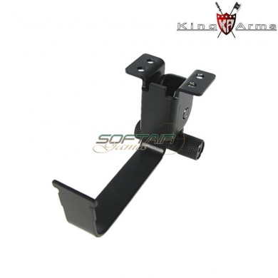 Extended ak type d magazine catch king arms (ka-ak-04-d)