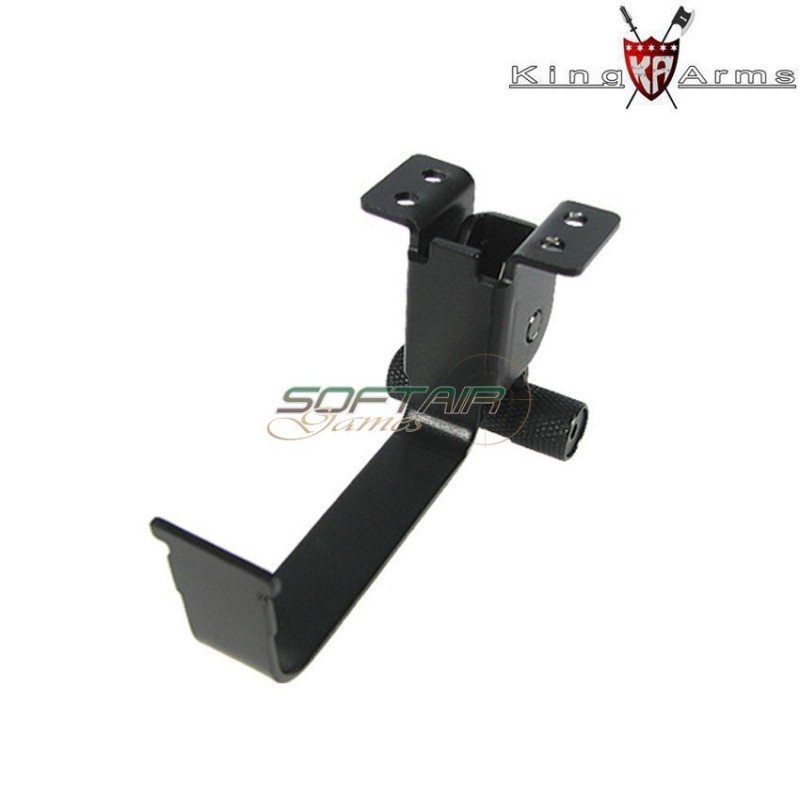 Extended ak type d magazine catch king arms (ka-ak-04-d)