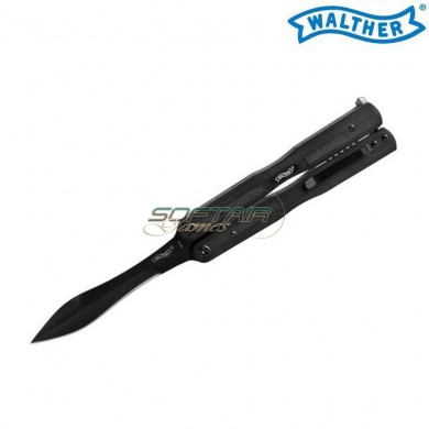 Butterfly knife with case walther (um-5.0731x)