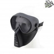 Maschera Viso Black Con Rete Metallica Frog Industries (fi-014-bk)