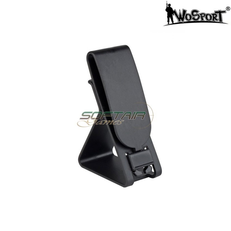 Headset holder for belt black wosport (wo-acc01b)