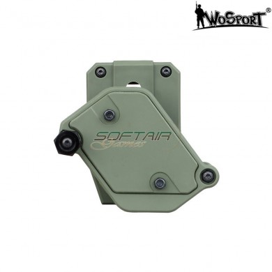 Porta caricatore per pistole rotante olive drab wosport (wo-mg47v)