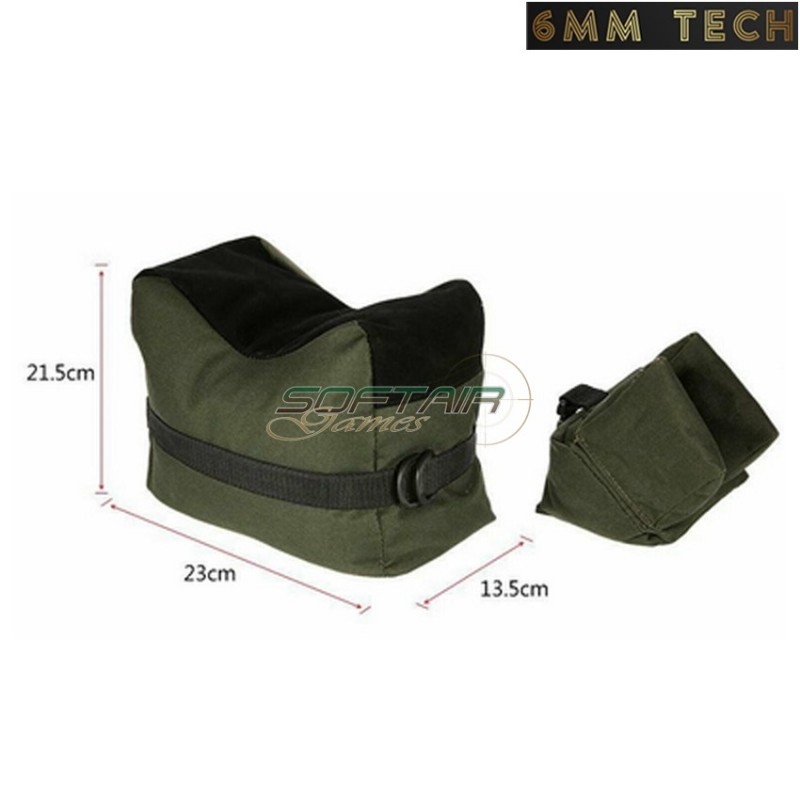 Borsa di supporto tattica per sniper VERDE 6MM TECH (6mmt-01-od)