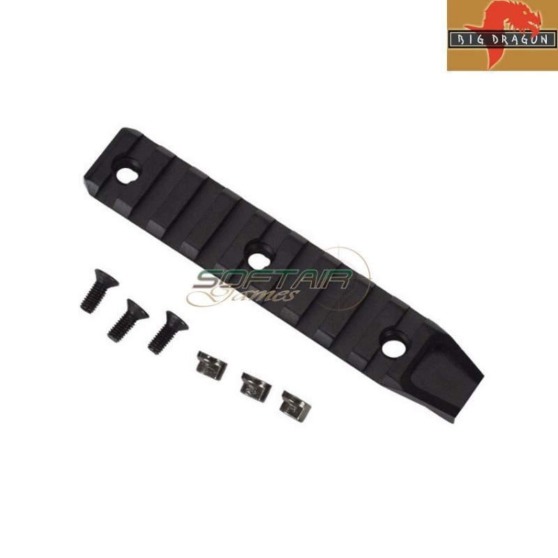 Slitta 95mm black kac style per keymod big dragon (bd9028)