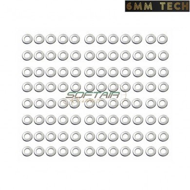 100 pcs set of 0.50mm shims for gears 6MM TECH (6mmt-04-0.50)