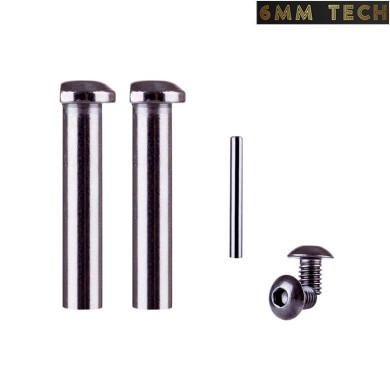 Body set m4/m16 pins chrome steel 6mm tech (6mmt-06-chr)