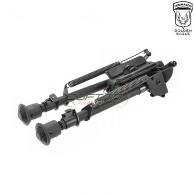Bipiede pieghevole ed estendibile nero golden eagle (ge-m153)
