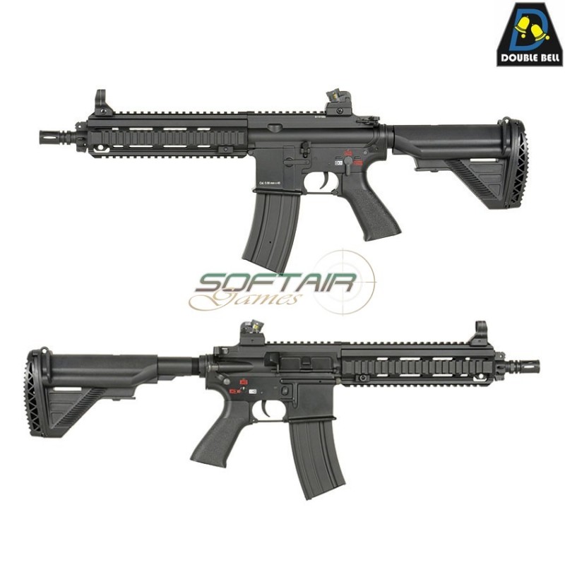 Electric rifle HK416 type 801 carbine black full metal double bell (db-801-bk)