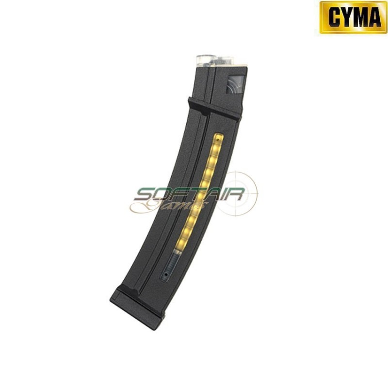 Caricatore monofilare 130bb c/dummy bullets nero per mp5 cyma (cm-c295/cy0289)