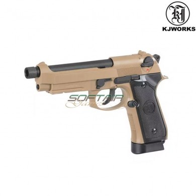 Pistola Al Co2 M9a1 TACTICAL Beretta Scarrellante Desert Kjworks (kjw-gc-9606a1-t-tbc)
