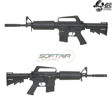 Fucile elettrico vietnam war xm177 nero full metal jing gong (jg-4008t)