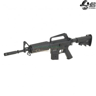 Electric rifle vietnam war xm177 black full metal jing gong (jg-4008t)