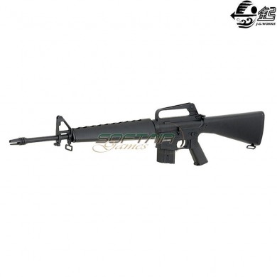 Fucile elettrico vietnam war m16a1 nero full metal jing gong (jg-1601t)
