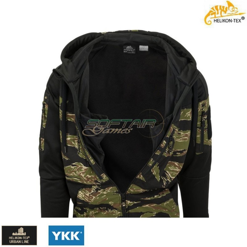 ROGUE Hoodie FullZip Black/Tiger Stripe Helikon-tex® (ht-bl-rhf-po-0162a)