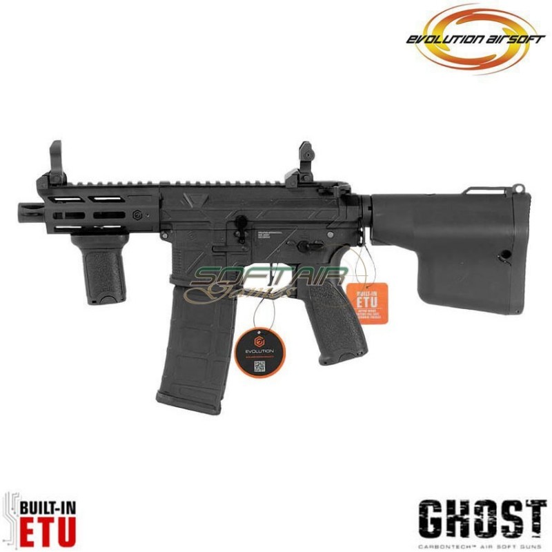 Fucile elettrico Ghost XS EMR AX black Carbontech ETU evolution airsoft (ea-ec38ar-etu)