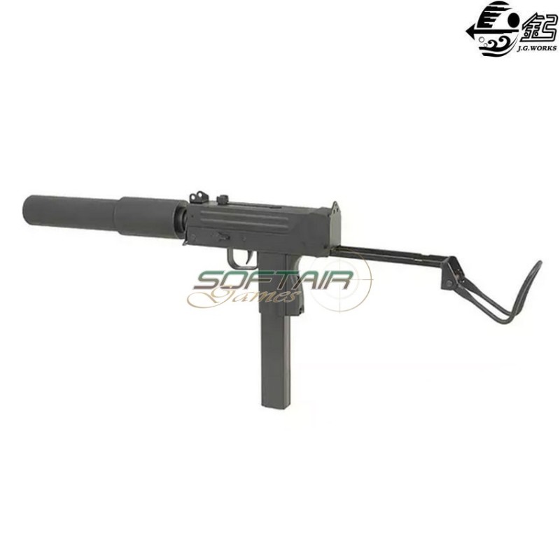 Mitraglietta elettrica mac-10 smg full set black jing gong (jg-0452)