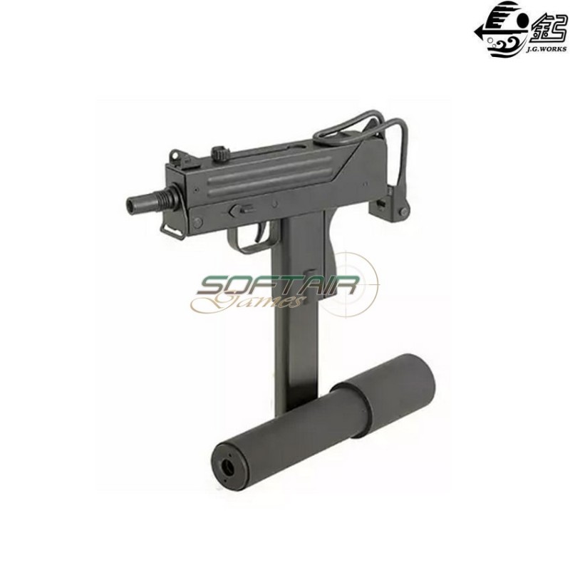 Submachine electric gun mac-10 smg full set black jing gong (jg-0452)