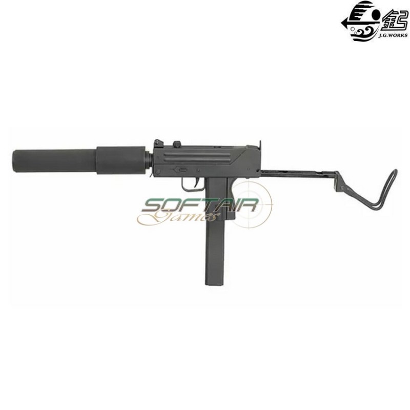 Submachine electric gun mac-10 smg full set black jing gong (jg-0452)
