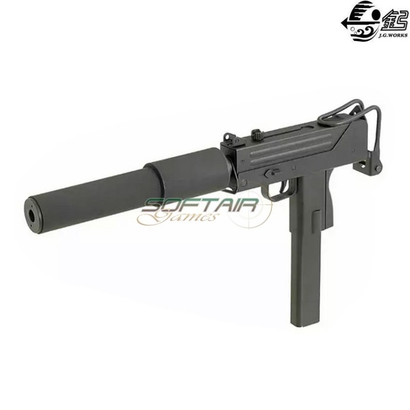Submachine electric gun mac-10 smg full set black jing gong (jg-0452)