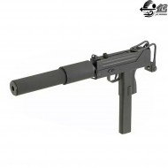 Submachine electric gun mac-10 smg full set black jing gong (jg-0452)