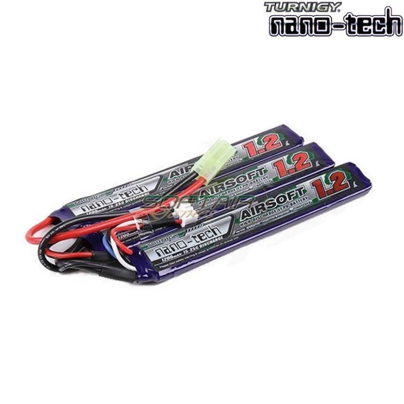 Lipo Battery Connector Tamiya 1200mah 11.1v 15~25c Turnigy Nano-tech (17278)