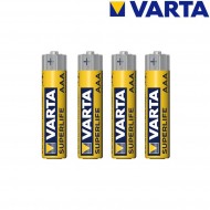 Set 4x batteria AAA mini stilo superlife varta (va-30856)