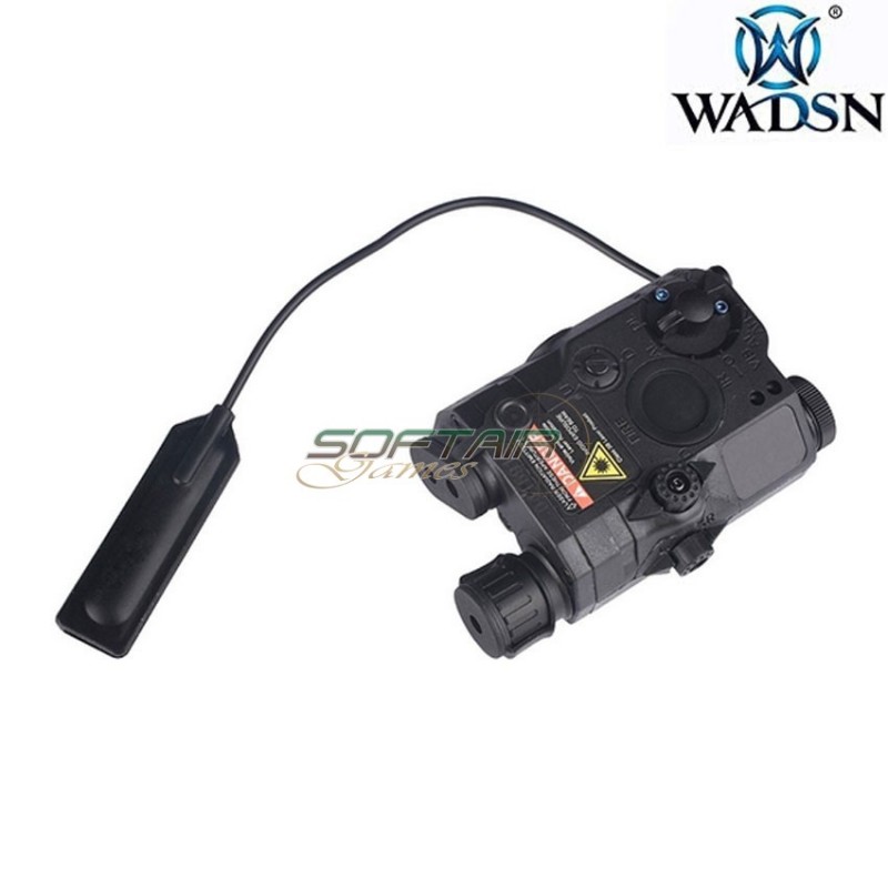 Peq15 la5 black laser rosso & torcia led wadsn (wdx001-bk)