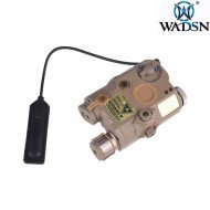 Peq15 la5 dark earth laser rosso & torcia led wadsn (wdx001-de)