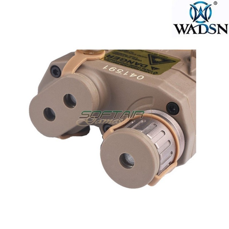 Peq15 la5 dark earth laser rosso & torcia led wadsn (wdx001-de)
