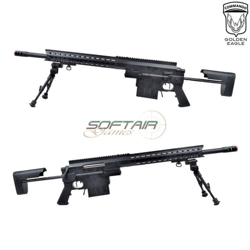 Spring sniper rifle msr black vanquish nemesis arms golden eagle (ge-g-3202)