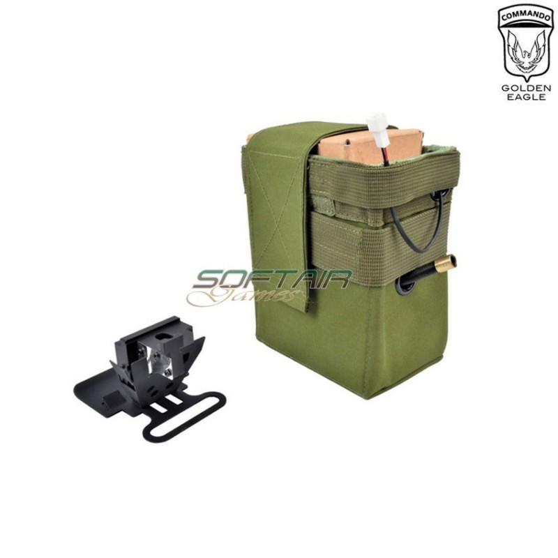 Caricatore elettrico olive drab 4000bb per serie m240 golden eagle (ge-m-240)