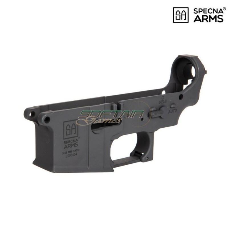 Lower receiver black EDGE™ SA logo for m4 specna arms® (spe-09-031891)
