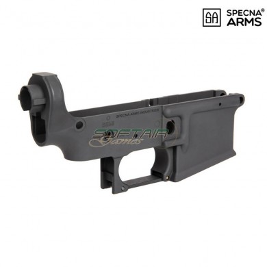 Lower receiver black EDGE™ SA logo per m4 specna arms® (spe-09-031891)