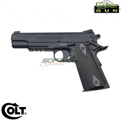 Pistola a CO2 1911 black canna fissa colt cybergun (180314)