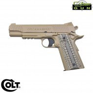CO2 pistol 1911 M45A1 tan fixed barrel colt cybergun (180313)