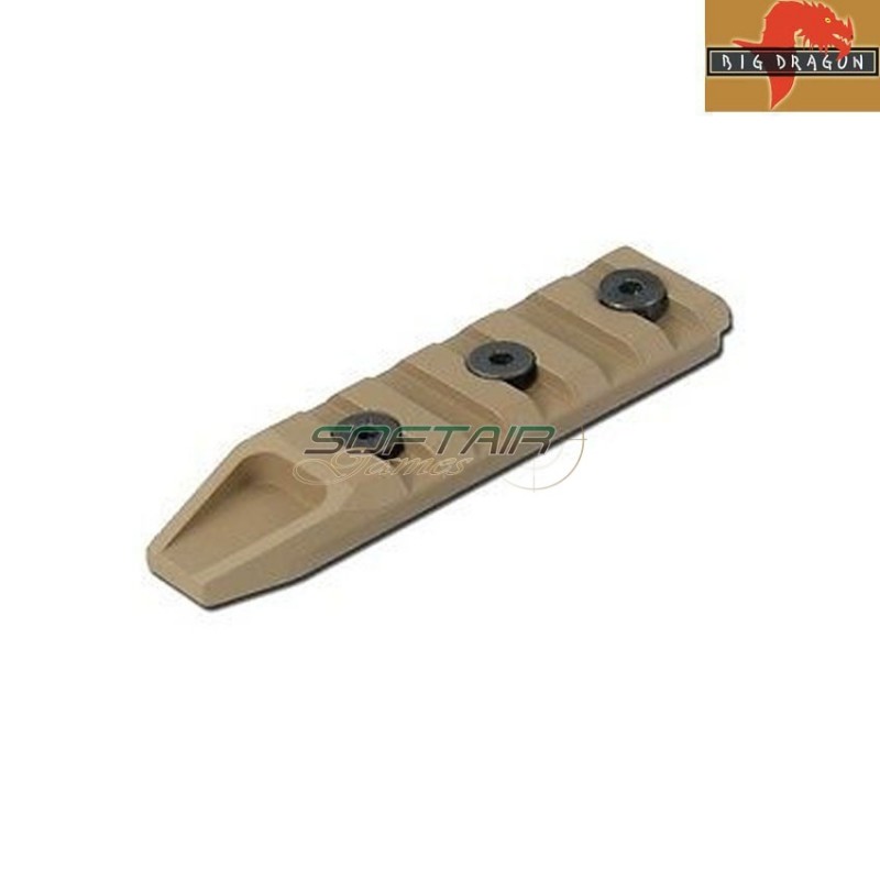 60mm tan kac style rail for keymod big dragon (bd9082a)